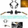 Harley Nightster LED Turn Signal Amber Lights w/Bracket (2022-2024)