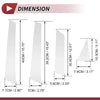 Nissan Altima 8 Pcs Chrome Silver Door Pillar Trim (2013-2018)