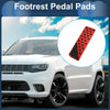 Jeep Grand Cherokee 2022-2025 Aluminum Alloy Red Footrest Pedal Cover
