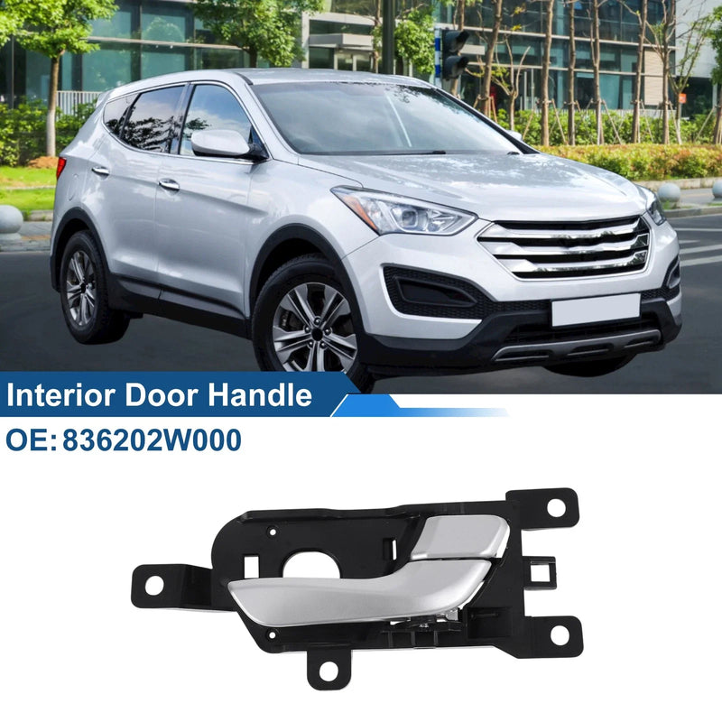 Hyundai Santa Fe (2013-2018) Black Silver Tone Interior Door Handle