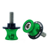 BMW S1000R S1000RR (2014-2018) - 2 x M8 Stand Screws Green Swingarm Spools