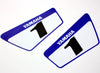 Yamaha Peewee 50 3M Blue Decals Graphics Sticker Kit
