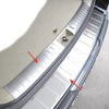 Highlander 2009-2014 2pcs Silver Stainless Steel Rear Bumper Protector Fit