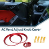 Subaru BRZ (2022-2024) - 4 Pcs Red AC Vent Adjust Knob Cover Ring