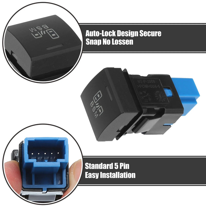 Toyota 1 Pcs BSM Blind Spot Switch with Wire
