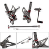 Suzuki GSXR 600 Adjustable Grey Racing Rearsets Footrest Pegs (2015)