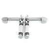Harley Sportster XL 883 1200 Chrome Stirrup Heel Foot Rest Pegs (2004-2023)