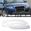 2005-2008 Audi A4 B7 S4 Clear Headlight Lens Cover (2005-2008)