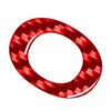 Car Badge Carbon Red Decals Stickers Emblem Alphabet Letters
