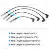 VW Beetle Golf Jetta 4 x 7mm Ignition Spark Plug Wires (1998-2015)