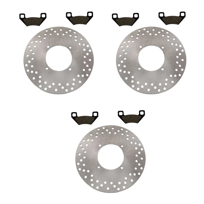 Arctic Cat 650 MudPro 4x4 Front & Rear Brake Rotors & Pads (2010–2011)