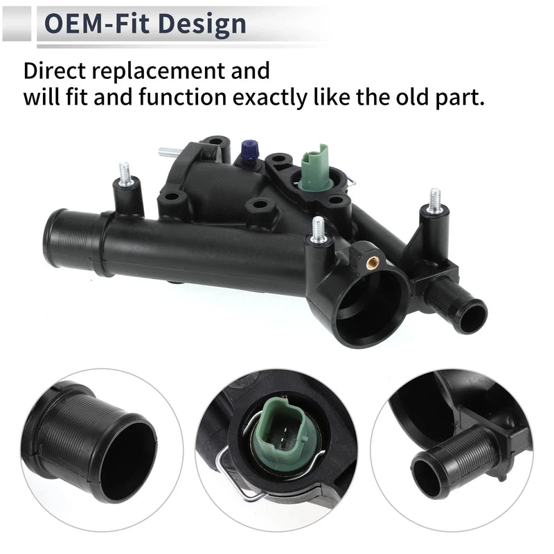 Peugeot 307 406 407 607 Engine Coolant Thermostat Housing (2001-2014)
