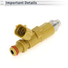 Toyota Corolla (1995-2004) 1 x Yellow Fuel Injector 1.6L