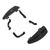 Harley Touring Black Half-Shield Rider Floorboards Mount Bracket (2014-24)
