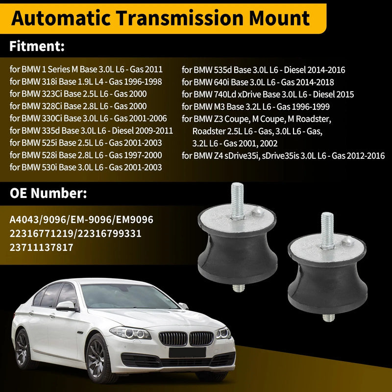 BMW 1 Series Left-Right Transmission Mount Kit