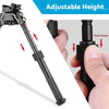 Hunting & Shooting 6.5"-9" Tactical 360° Swivel QD Rifle Bipod Mount