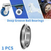 25x37x7mm Deep Groove Ball Bearings 1 Pc Silver Tone