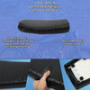 Motor Bike Vintage Flat Cafe Racer Retro Cushion PU Leather Black Set Seat