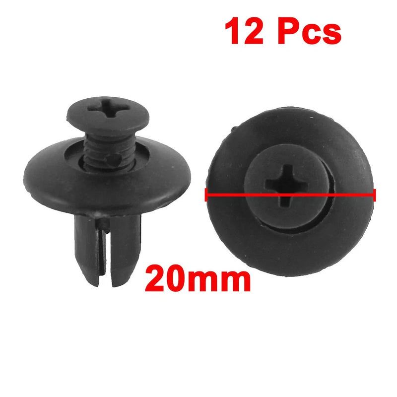 Hyundai Kia 1 8mm Black Fastener Rivet Push Clips