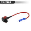 Circuit Low Profile Mini Fuse Tap w/  5A 7.5A 10A 15A APS Fuses