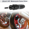 Make Model 10mm Aluminum Alloy Motorcycle Slider Frame 1 Pc Titanium Tone