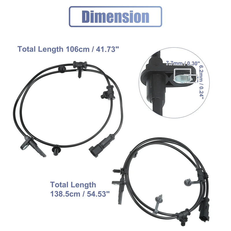 Ford Edge (2011-2014) - 2 x Sensors Rear Left Right ABS Sensors