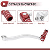 Kayo T6 Shifter Lever Folding Silver Tone Red (2020–2023)