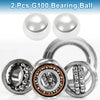 34mm Bearing Ball Steel G100 Precision Silver Tone 2 x Pcs