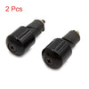 GS 2 x 17mm Black Motorcycle Anti-Vibration Bar End Grip Caps