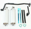 125cc Bull Style Quad Dirt Bike ATV Twin Exhaust Pipe Alloy Mufflers