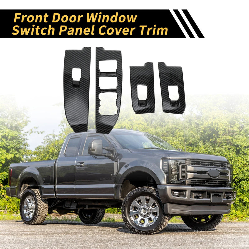 Ford Maverick Carbon Fiber Front Door Window Switch Panel Set (22-24)