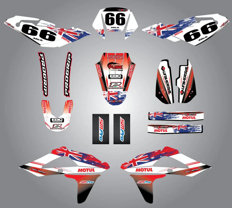 Husqvarna 250 450 510 Custom Graphic Kit - AUSSIE PRIDE (2008-2010)