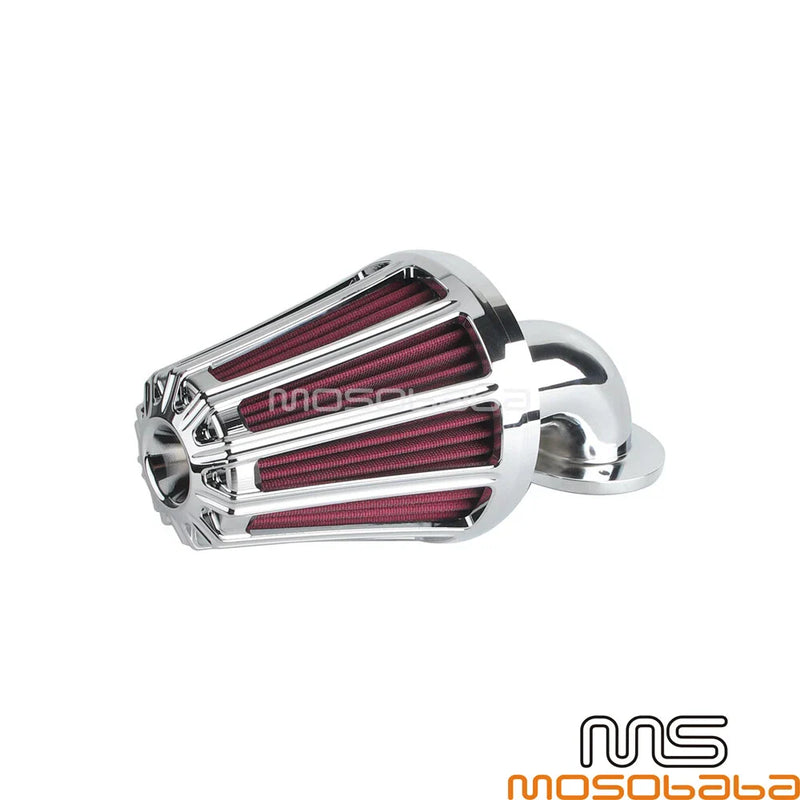 Harley Dyna Softail Deluxe Intake Air Filter Cleaner Kit Chrome (2005-2017)