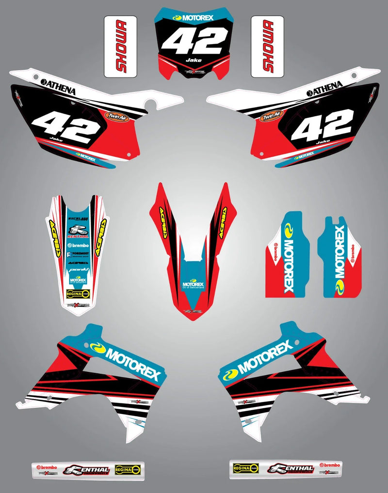 Honda CRF 450 (2013-2015) - Strike Style Full Custom Graphic Kit