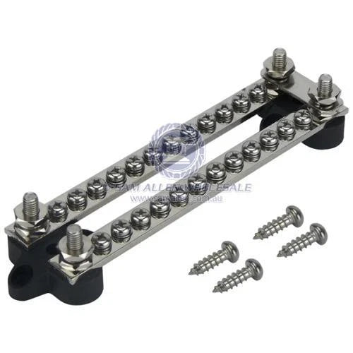 Heavy Duty 12V Dual 100A 2x12 Way Buss Bar Terminal