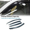 Ford Focus Sedan 2019-2023 Side Vent Visors Black Window Deflectors