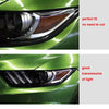 Mustang 2016-2019 Smoke Noir TPU Headlight Protect Film Sticker Fit
