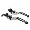 BMW R1200 / 1250GS Silver CNC Extendable Brake Clutch Levers (2013-2020)