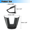 Ford 3 x Carbon Fiber Pattern Black Interior Steering Wheel Covers
