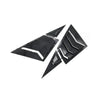 Honda Civic Carbon Fiber Black Front Window Scoop Louver Cover (2012-2015)