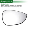 Ford B Max Right Side White Mirror Glass (2012-2018)