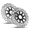 KAWASAKI ZXR 400 750 Ninja ZX9R ZRX 2 x Front Disc Brake Rotors (1990-2003)