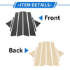Hyundai Elantra 2017-2020 Carbon Fiber Black Door Pillar Window Trim