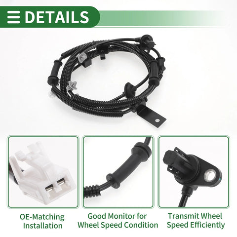 Kia Sorento (2007-2009) Rear Left ABS Wheel Speed Sensor
