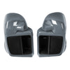 Harley Touring 2014-2024 Gunship Gray Vented Fairings & Crash Bar