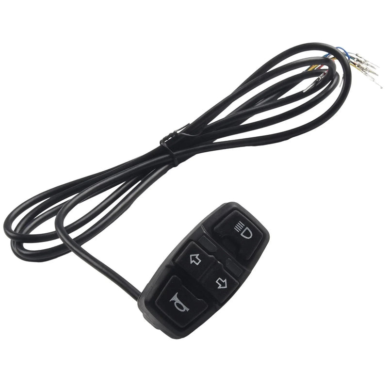 Motorcycle Switch Handle Turn Signal Light On/Off Button Waterproof