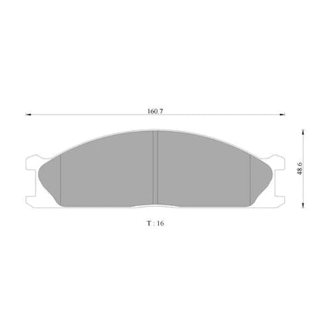 Nissan Terrano II WD21 2.7L TD27T Front Disc Brake Pad Set (1988 - 1996)