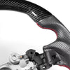 Mazda 2 3 CX-3 CX-5 Flat Sport Steering Wheel Carbon Leather (17-21)