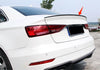 Audi A3 Sedan 2014-2020 Unpainted Factory Style Rear Trunk Spoiler Wing