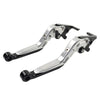 Kawasaki Z1000 ZX6R 2007-2018 Silver Extendable Brake Clutch Levers
